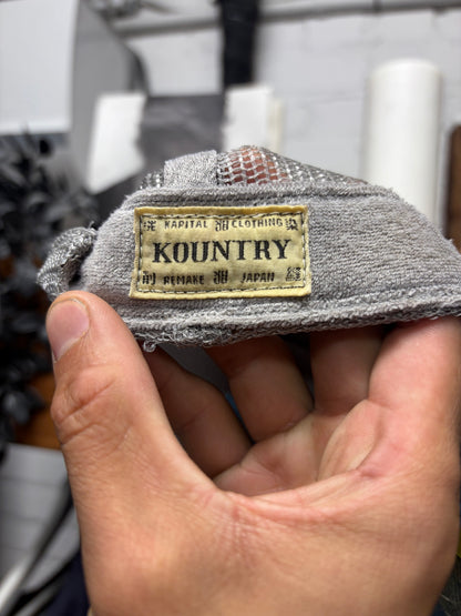 Kapital ‘Denim Repair Service’ Blue Mesh Trucker Hat