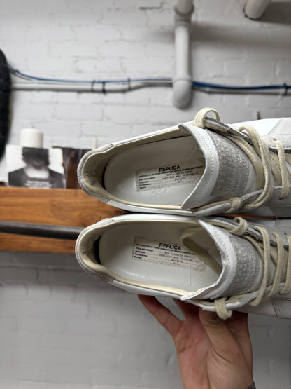 Maison Margiela Replica ‘G.A.T’ White/Gum Sole Low Top Sneakers