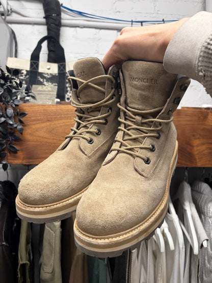 Moncler ‘Peka’ Brown Suede Hiking Boots