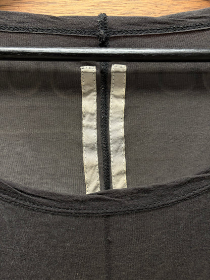 AW2014 Rick Owens ‘Moody’ Black Semi-Sheer Long Sleeve Shirt