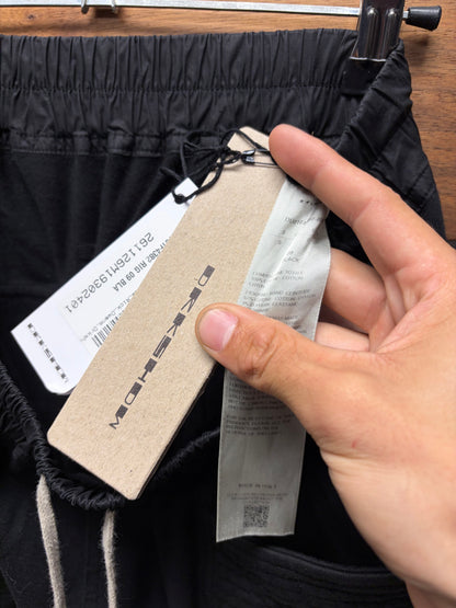 Rick Owens DRKSHDW ‘Creatch’ Black Drop Crotch Pod Shorts