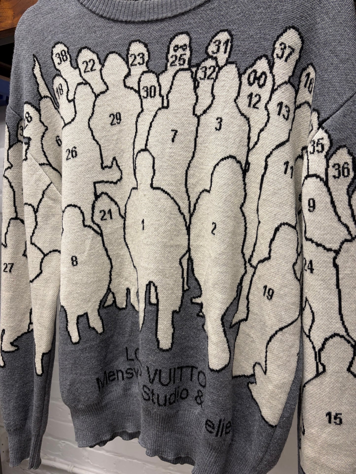 Pre-SS2020 Louis Vuitton by Virgil Abloh ‘Studio’ Jacquard Knit Sweater