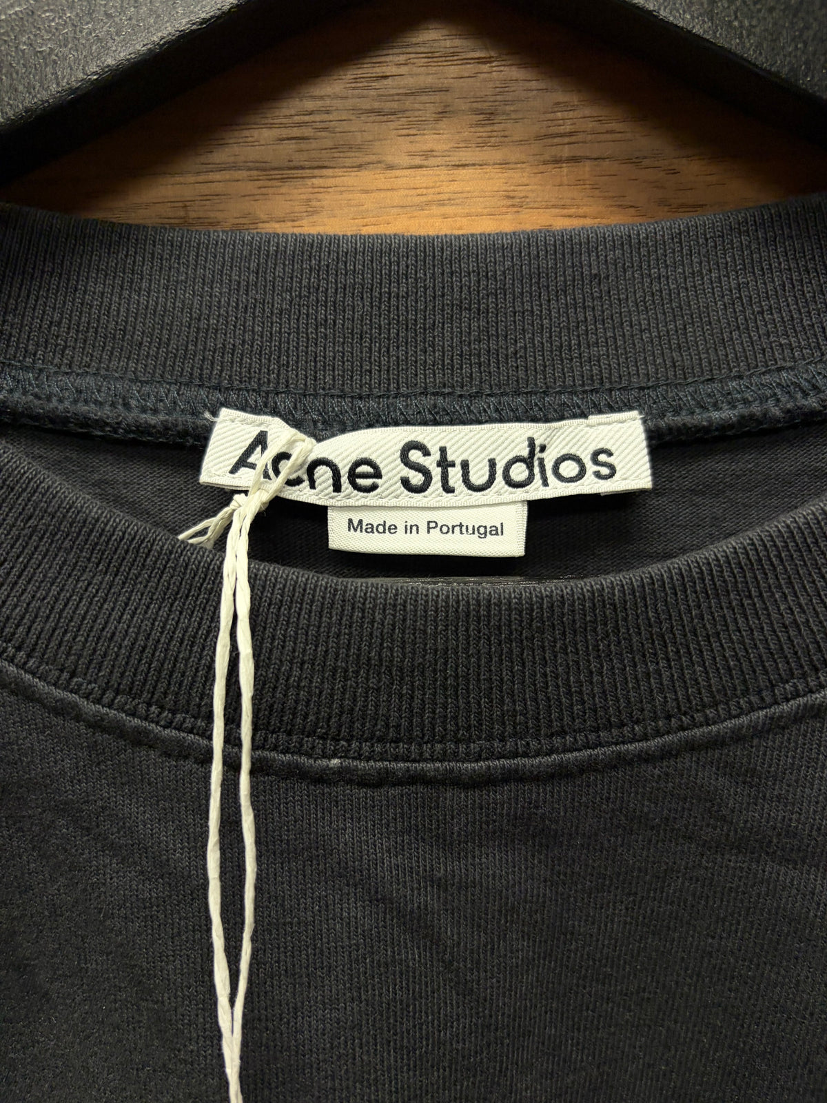 Acne Studios ‘Minimal Logo’ Black Long Sleeve T-Shirt