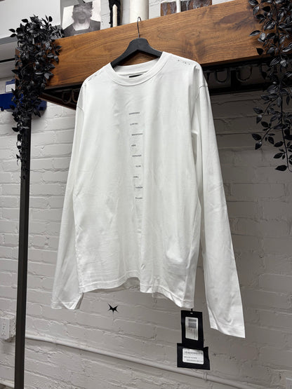Heliot Emil ‘Shimmering Moonlight’ White Long Sleeve Shirt