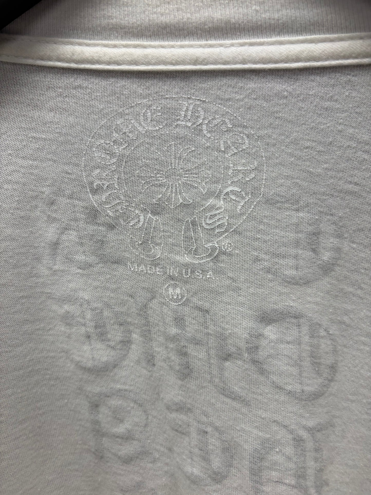 Chrome Hearts White ‘Script Logo’ Long Sleeve Shirt