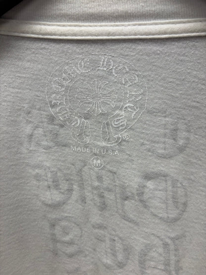 Chrome Hearts White ‘Script Logo’ Long Sleeve Shirt