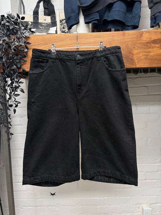 2020 Balenciaga Over Knee Length Denim Shorts