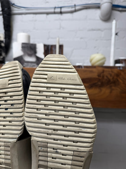 Rick Owens x Adidas ‘Level’ Leather Sock Runner Sneakers