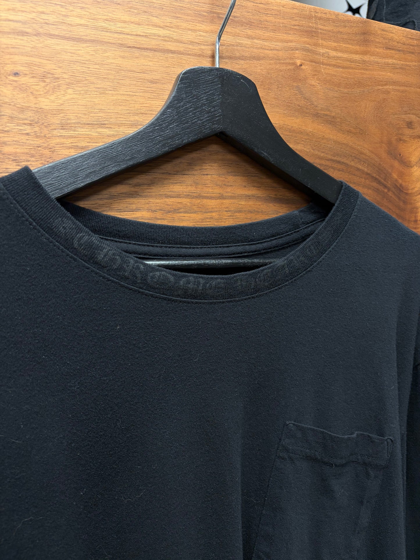 Chrome Hearts ‘Script Logo’ Black On Black Long Sleeve Shirt