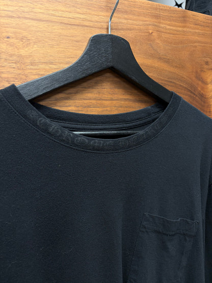 Chrome Hearts ‘Script Logo’ Black On Black Long Sleeve Shirt