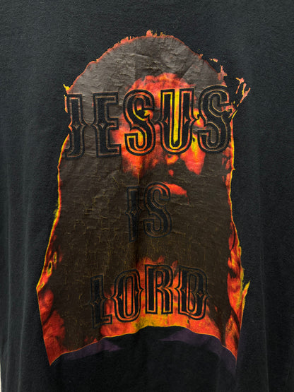 AW2010 Givenchy by Ricardo Tisci ‘Jesus is Lord’ Black Graphic T-Shirt