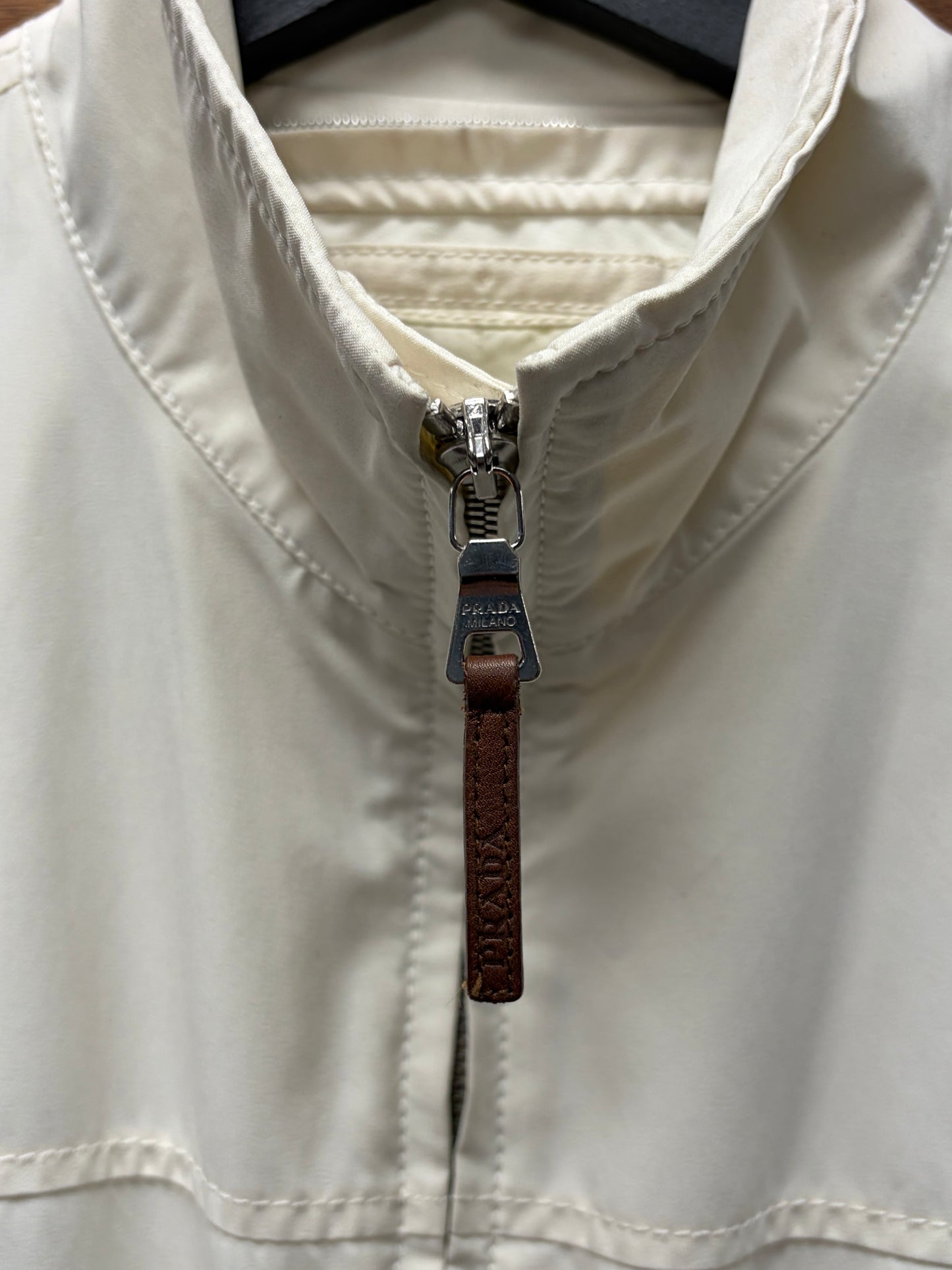 SS2000 Prada White Nylon ‘Shell’ Coat