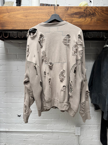 Cav Empt ‘Plague’ Wide Rib Cut Up Sweatshirt