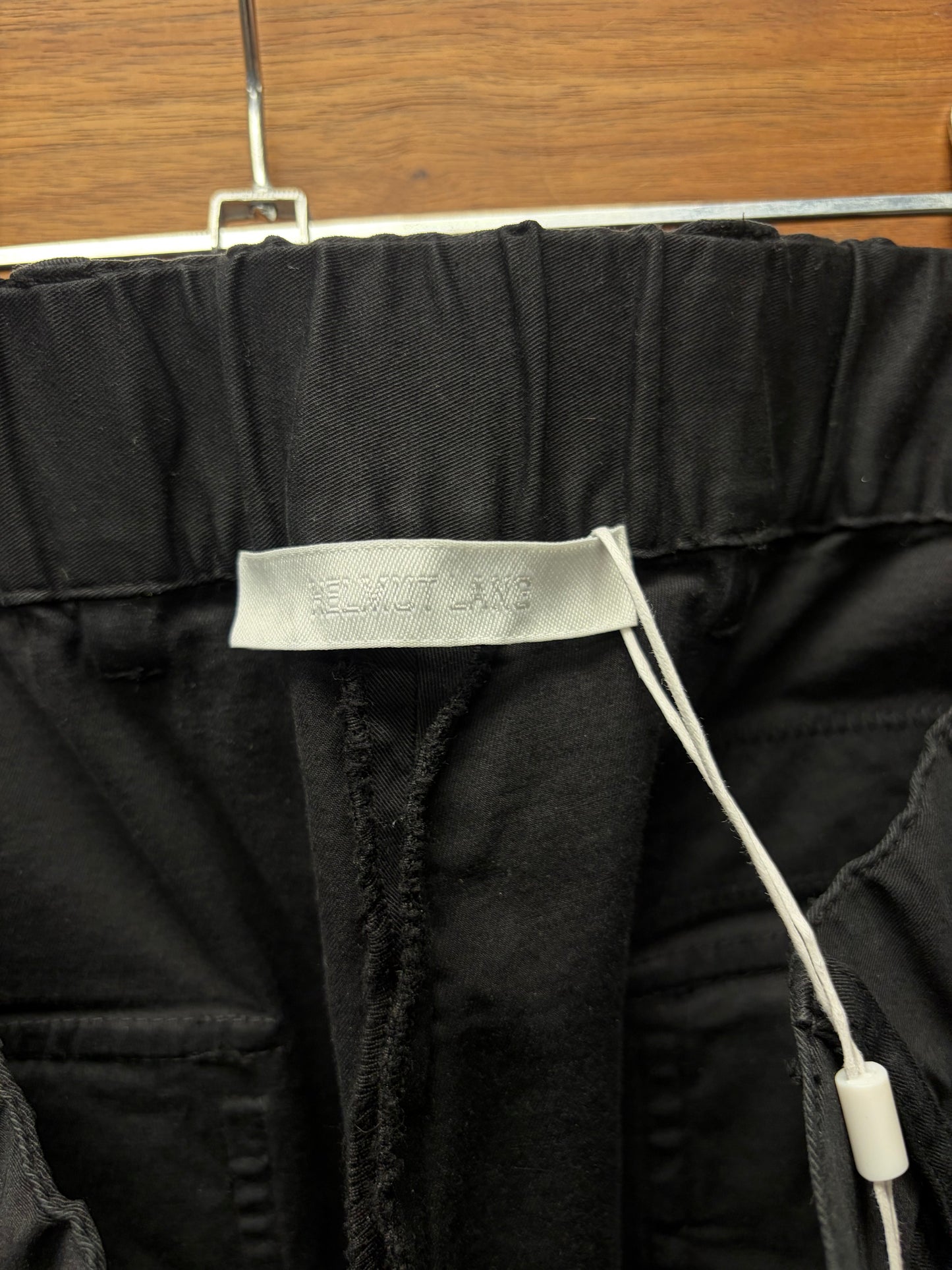 Helmut Lang Wide Leg Black ‘Front Zip’ Pants