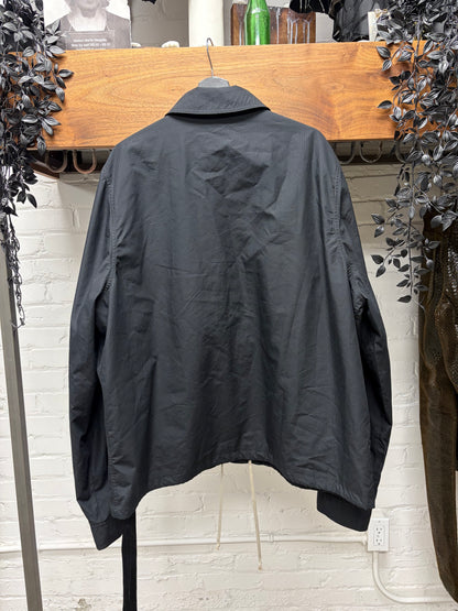 Rick Owens DRKSHDW Black Ripstop Button Snap ‘Coaches’ Jacket