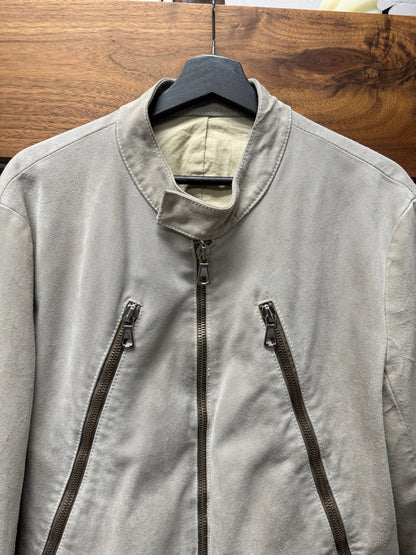 SS2002 Maison Martin Margiela ‘5-Zip’ Suede Bomber Jacket