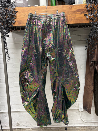 AW2024 Julius ‘Coated Cotton Taffeta’ Oil Spill J-Cut Pants