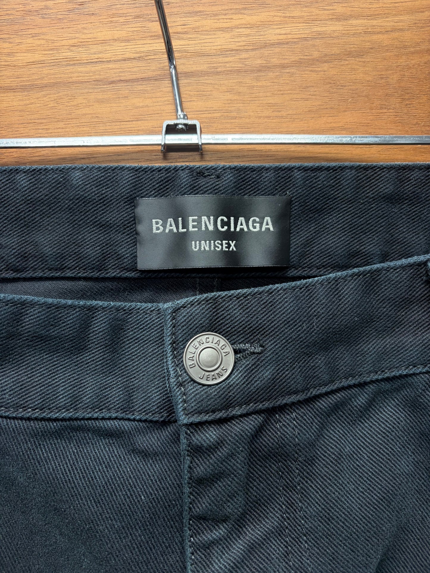 AW2024 Balenciaga ‘Heavyweight Carpenter’ Overwashed Blue Wide Leg Denim