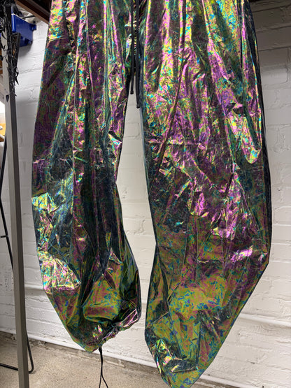 AW2024 Julius ‘Coated Cotton Taffeta’ Oil Spill J-Cut Pants