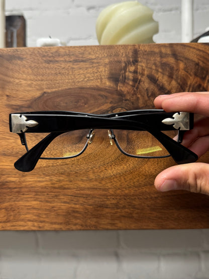 Chrome Hearts Silver Fleur Logo ‘Fupa’ Prescription Glasses