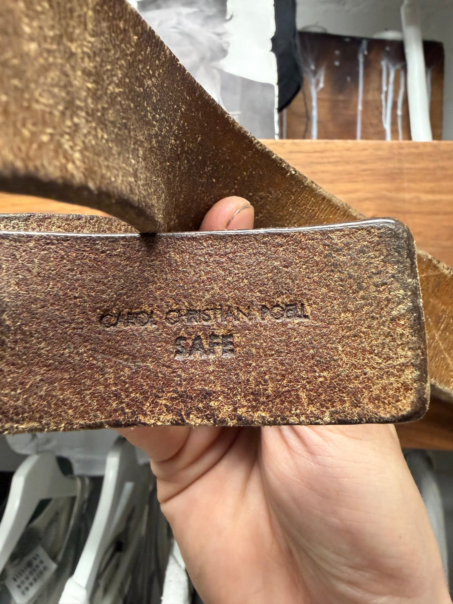 Carol Christian Poell Cordovan Horse Leather Belt