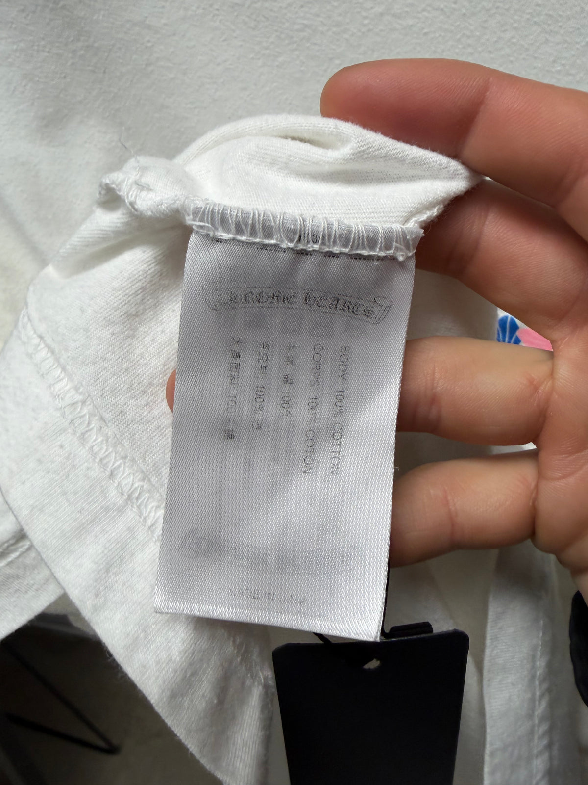 Chrome Hearts Multi-Color ‘Cemetery Cross’ White Short Sleeve Shirt