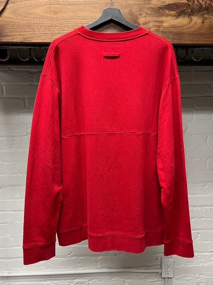 SS17 Raf Simons Hyena Cherry Red Crewneck
