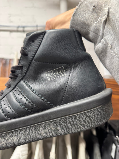 Rick Owens x Adidas ‘Mastadon’ Pro Black Leather Shell Toe Sneakers