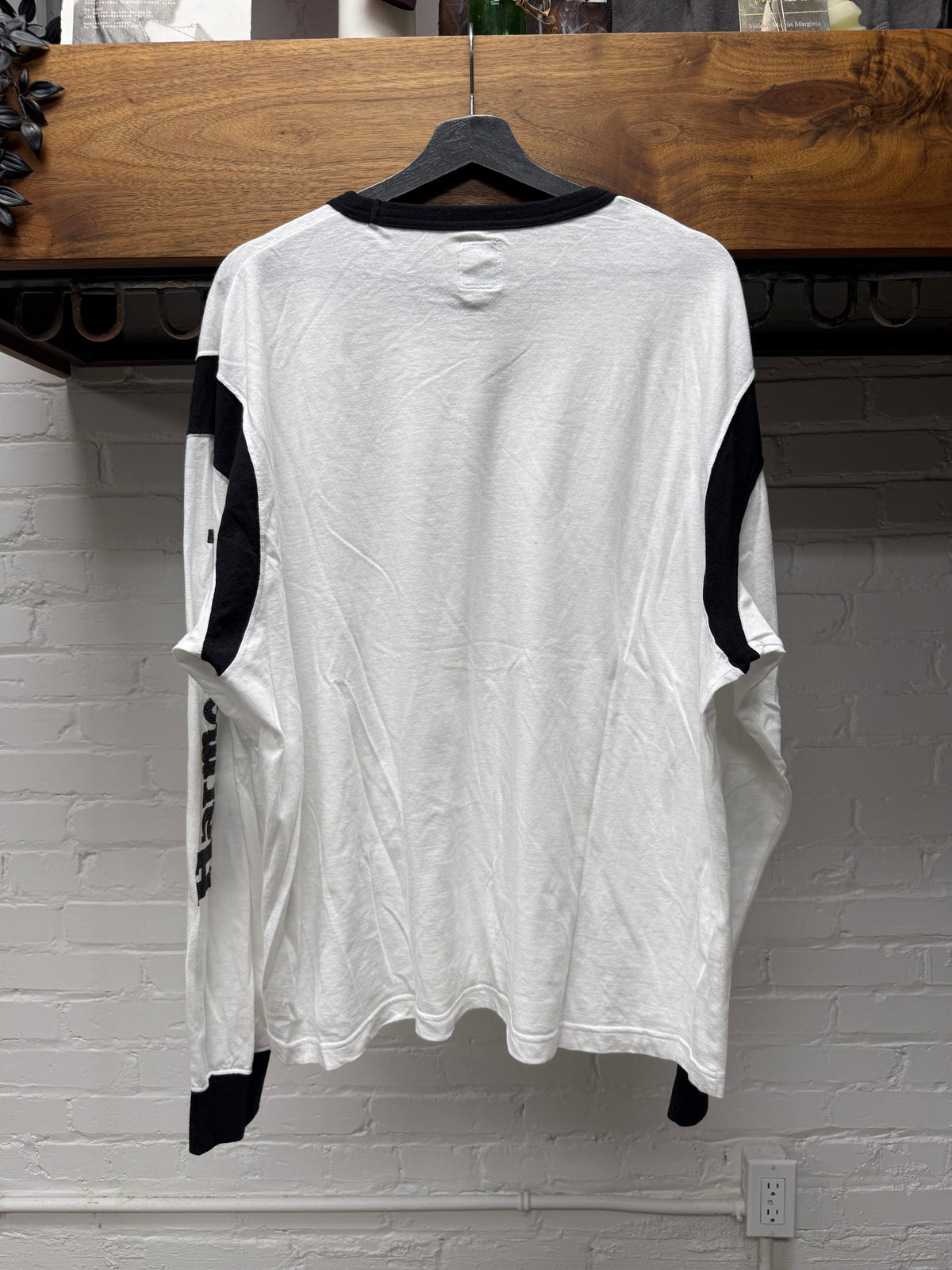 Visvm ‘Harmonized’ White/Black Long Sleeve Shirt