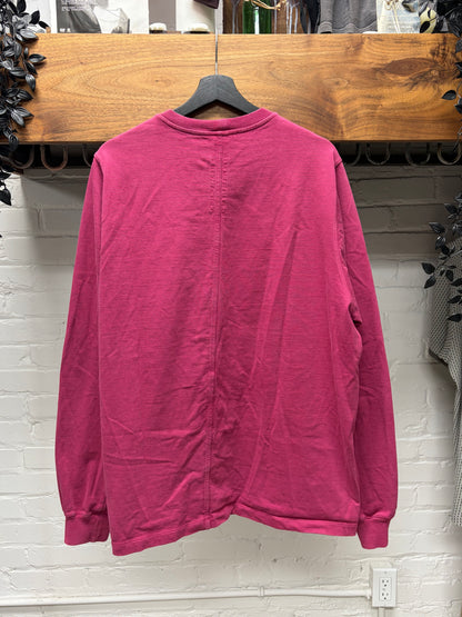 SS2023 Rick Owens ‘Edfu’ Fuchsia ‘Level’ Cotton Sweatshirt