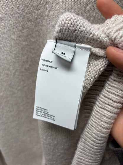 Our Legacy ‘True Roundneck’ Cream Wool Knit Sweater