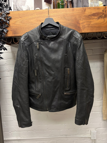 Gucci by Tom Ford Black Lambskin Leather Motorcyle Biker Jacket