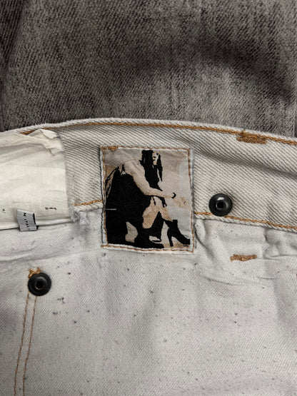 SS2010 Rick Owens ‘Gravel’ Geometric Grey Denim