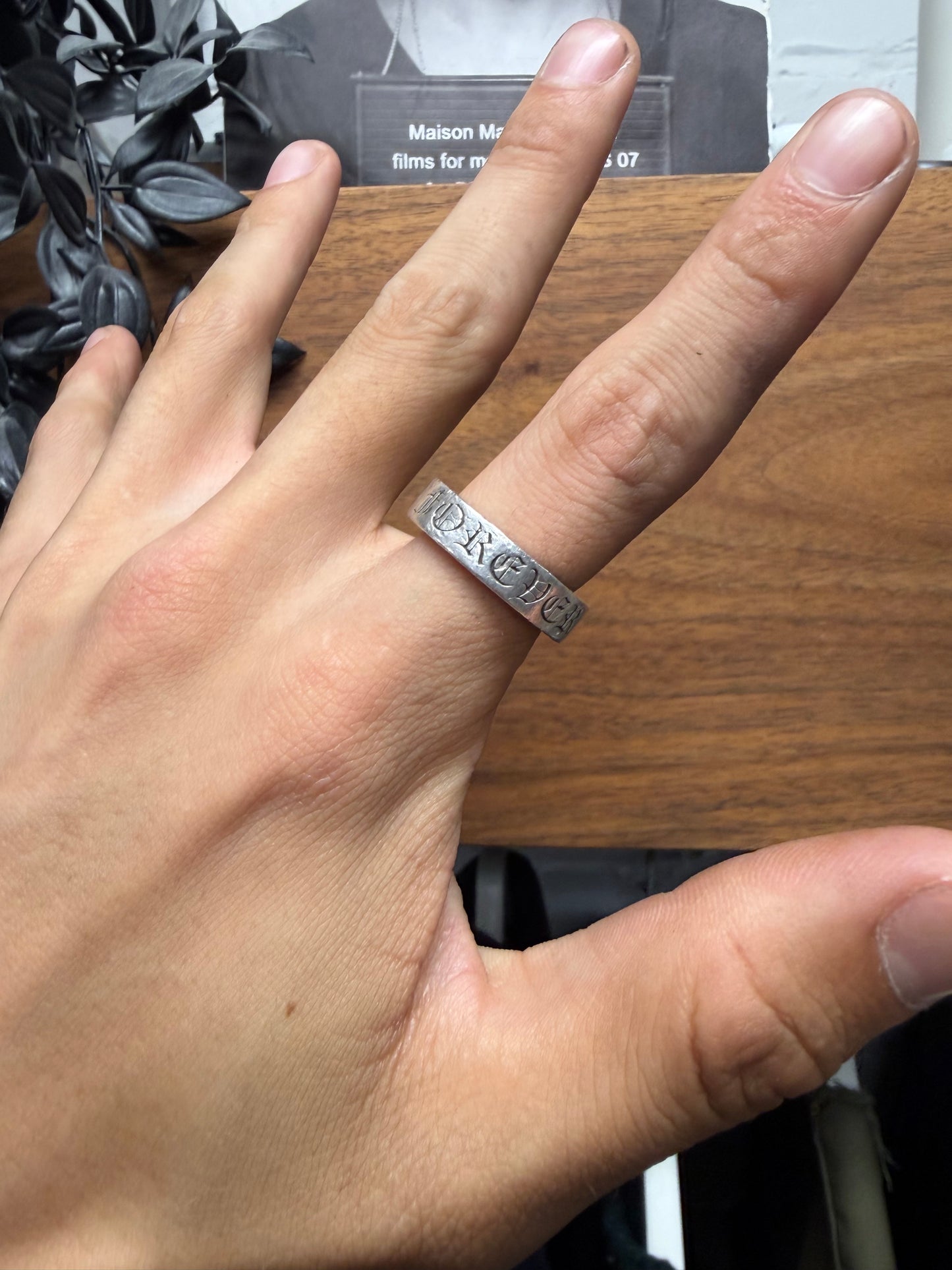 Chrome Hearts ‘Forever’ .925 Silver Spacer Ring