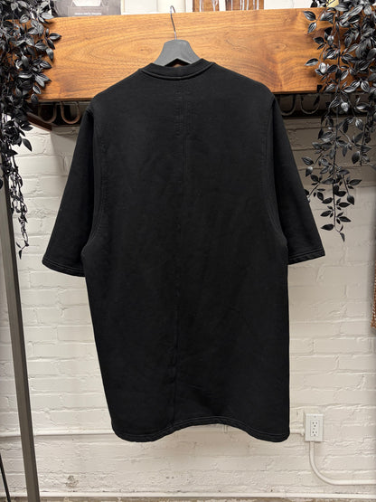 Rick Owens DRKSHDW ‘Jumbo’ Black Short Sleeve Cotton Sweatshirt