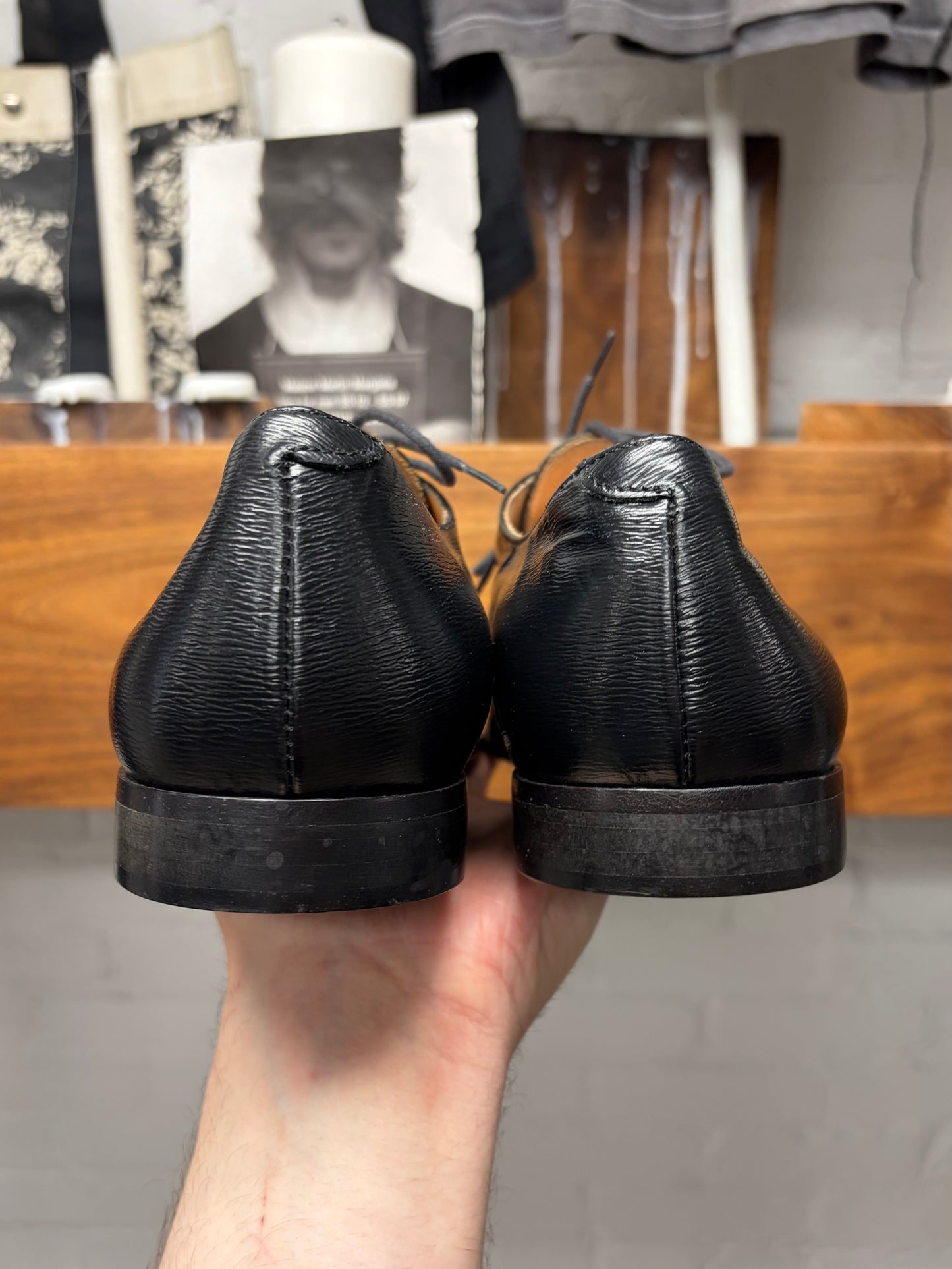 Burberry Wingtip Black Leather Dress Shoes