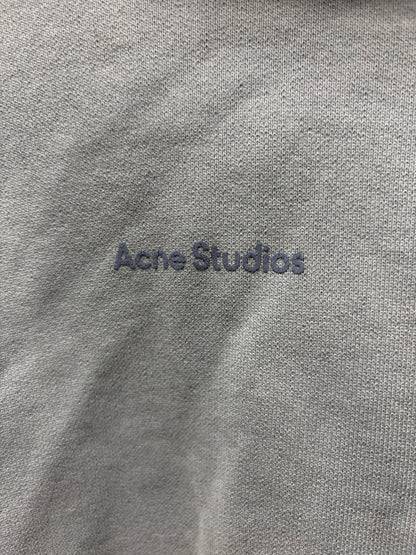 Acne Studios Heavyweight Organic Cotton Blue Logo Hoodie