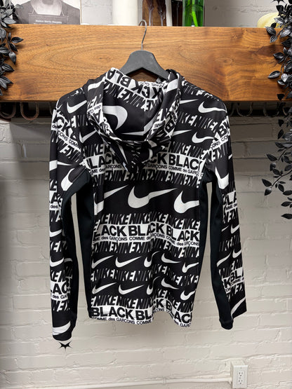 Comme Des Garçons Black x Nike Full Print Zip-Up Hoodie
