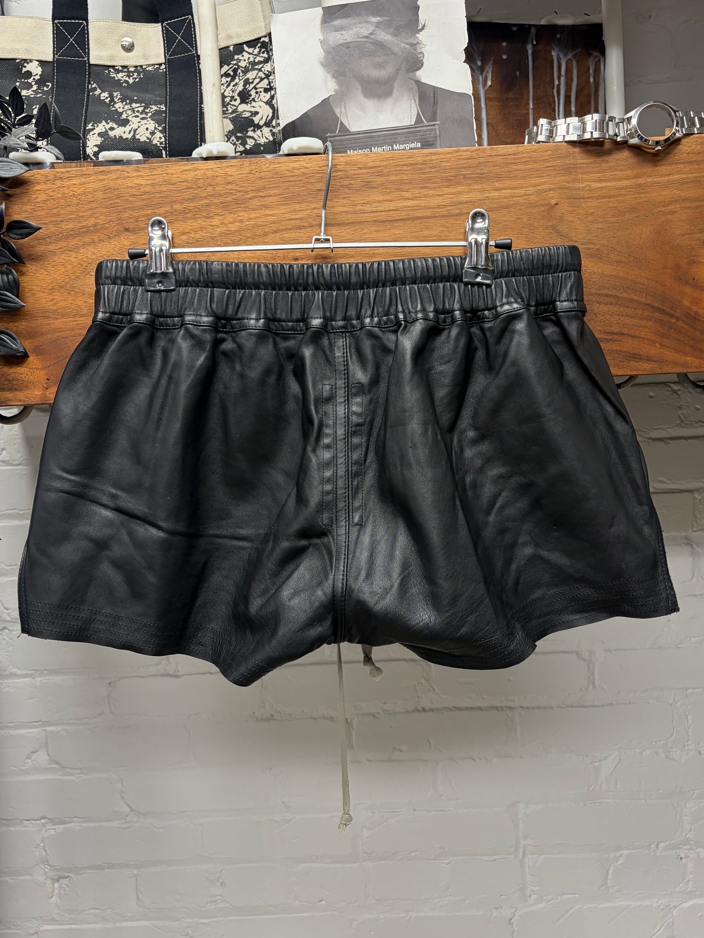 SS2023 Rick Owens ‘Edfu’ Peached Lambskin Women’s Boxer Shorts