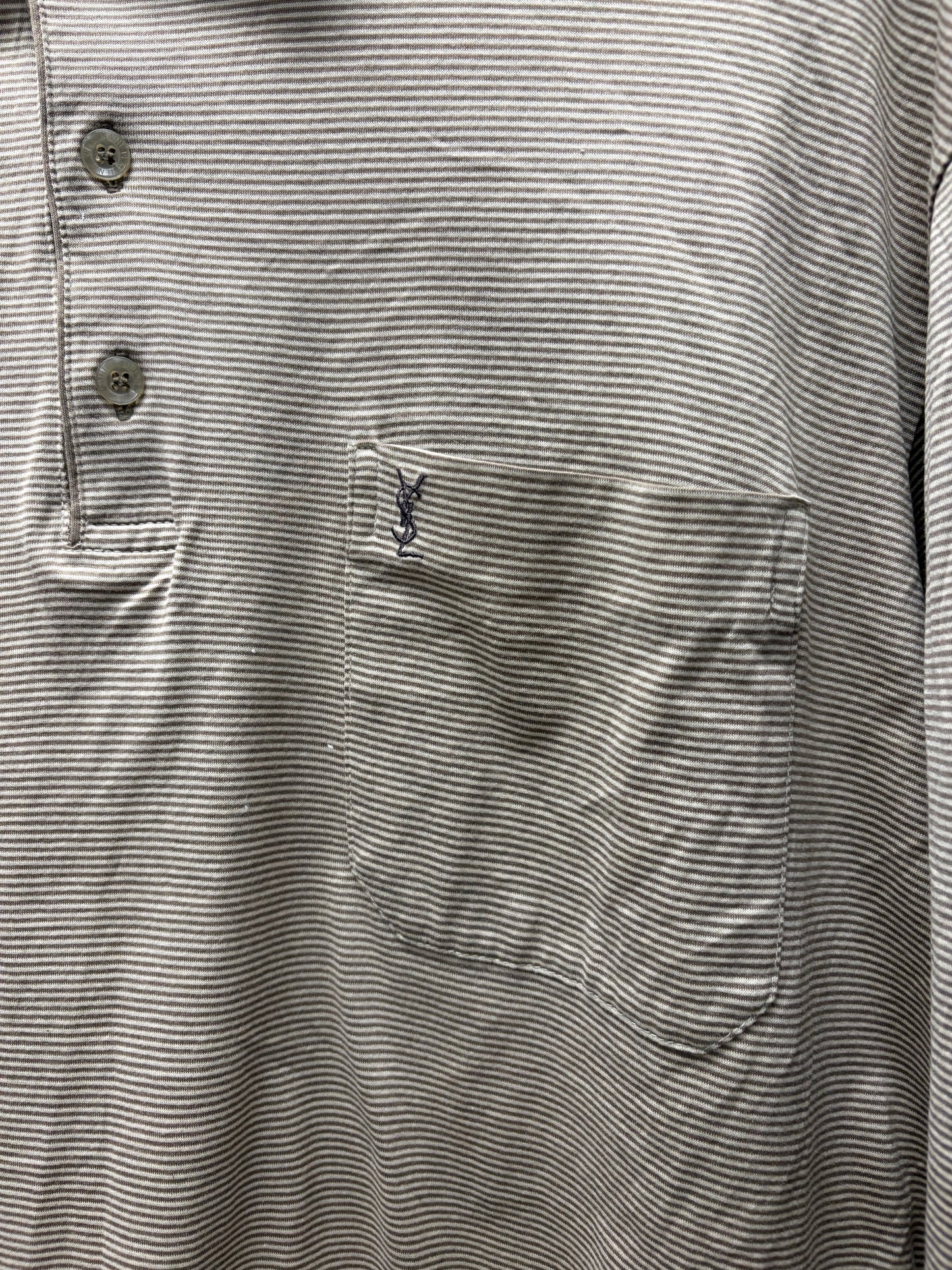 Vintage Yves Saint Laurent ‘YSL’ Embroidered Logo Polo