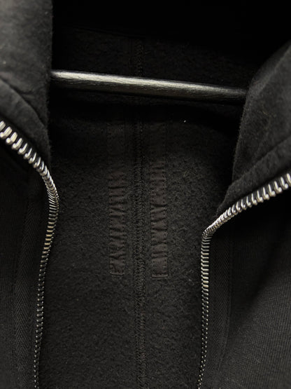Rick Owens Black ‘Gimp’ Full-Zip Black Zip-Up Hoodie
