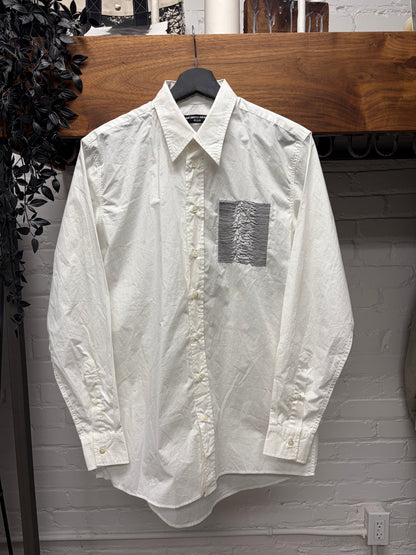Raf Simons Archive Redux ‘Closer’ Joy Division White Oversized Button Up Shirt