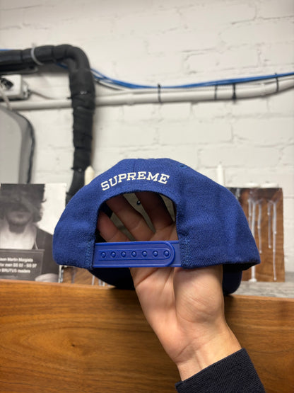 SS2017 Supreme ‘Warp Logo’ Blue Strap-Back Hat