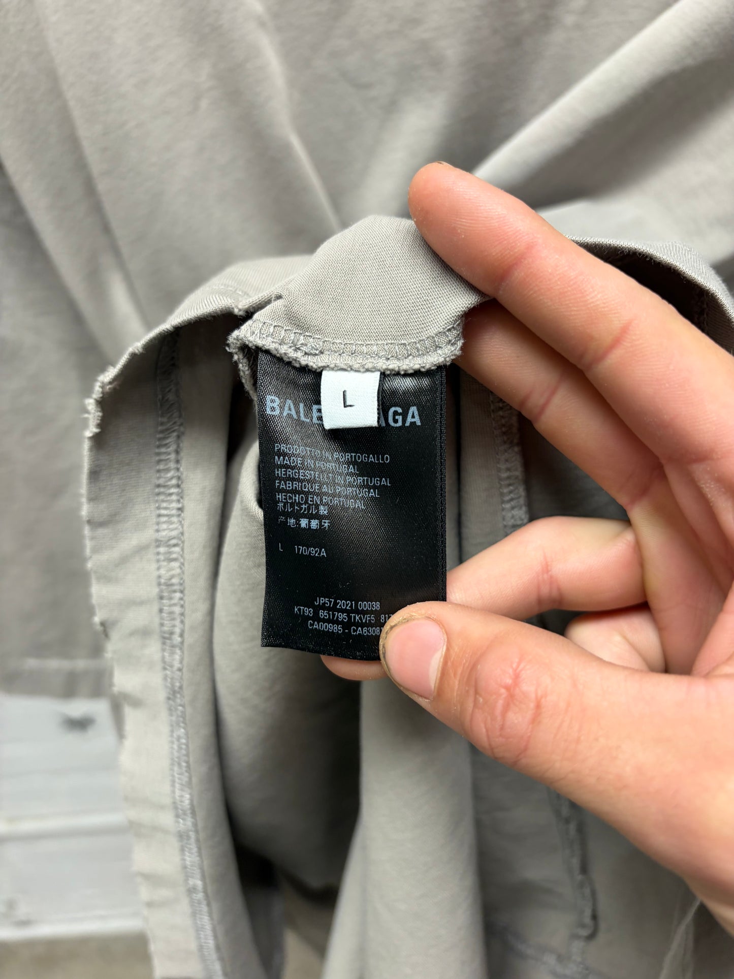 AW2021 Balenciaga ‘Mosaic Logo’ Oversized T-Shirt