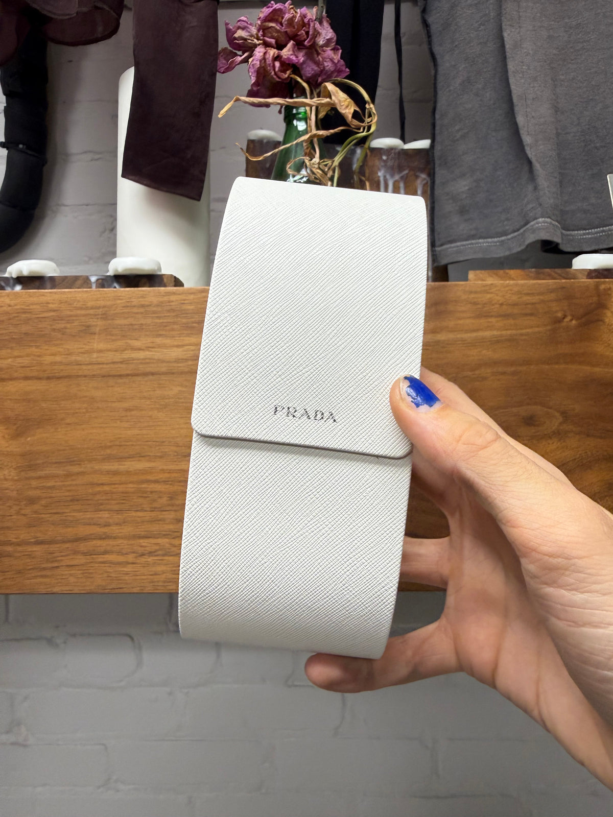 Prada ‘Symbole’ PR 17WS White Acetate Sunglasses