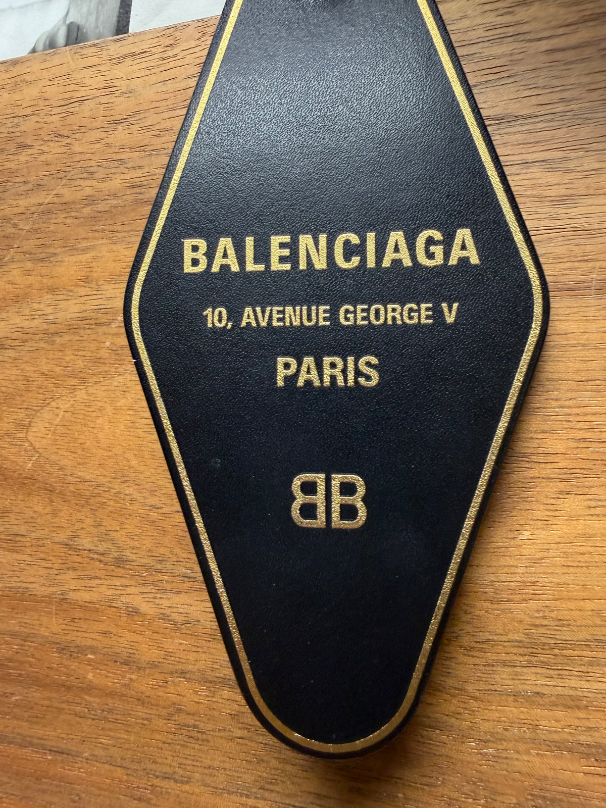 Balenciaga ‘Hotel 2.0’ Black/Gold Keyring Bag Charm