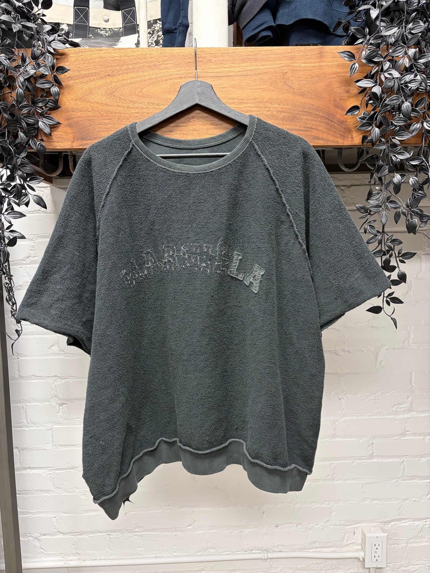2025 Maison Margiela Embroidered Logo Short Sleeve Sweatshirt