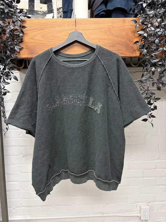 2025 Maison Margiela Embroidered Logo Short Sleeve Sweatshirt