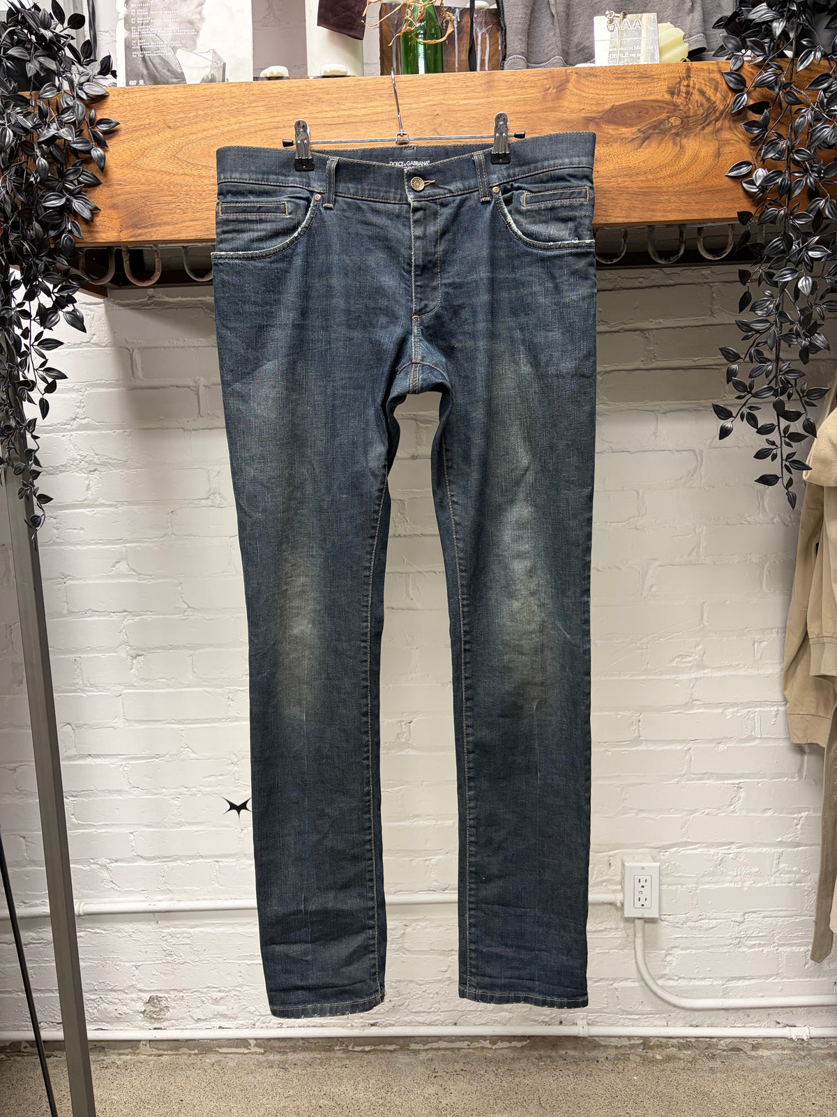 Dolce & Gabbana Dark Washed Blue Skinny Jeans