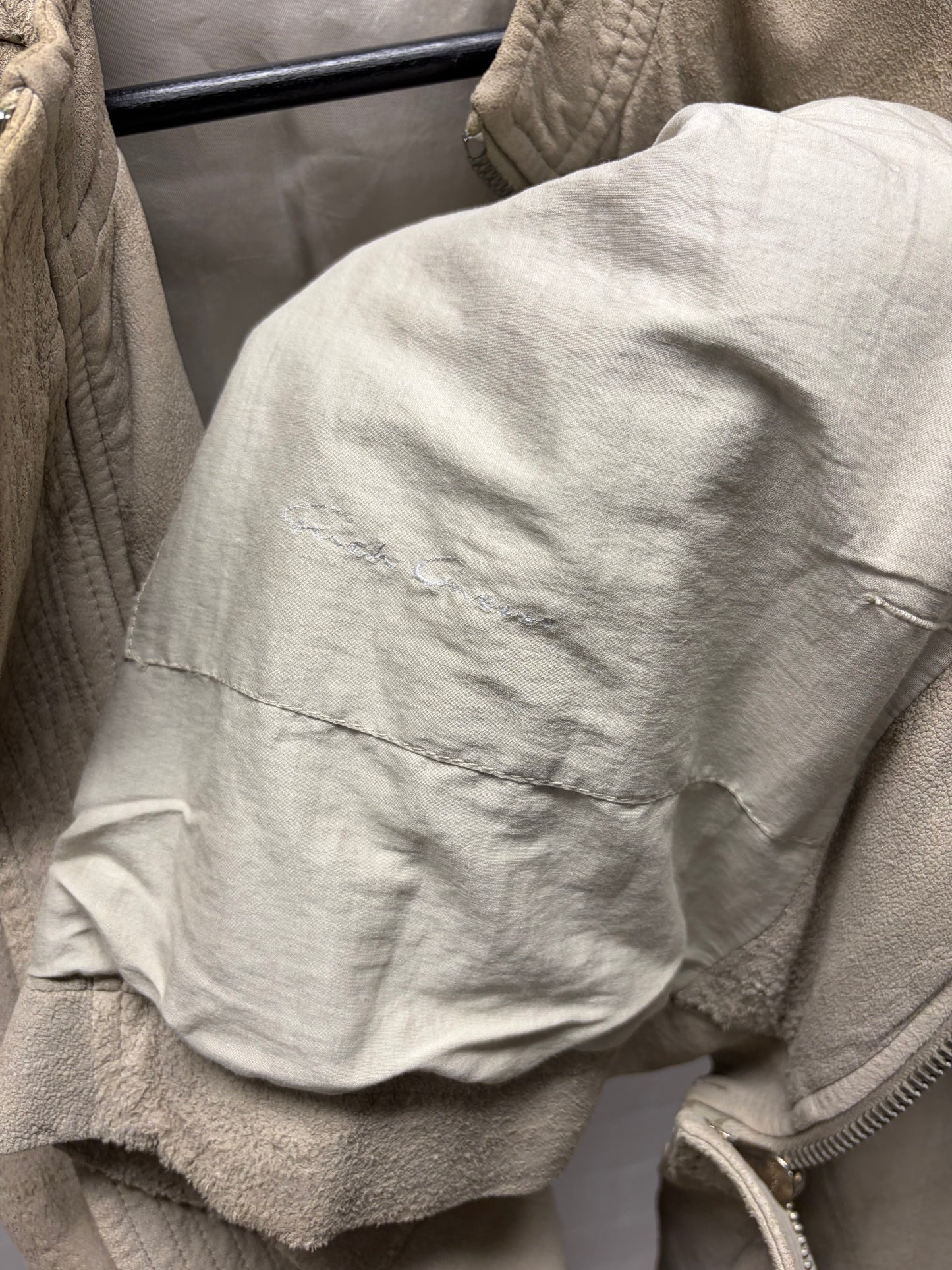 SS2012 Rick Owens ‘Naska’ Pearl Blistered Lambskin Leather Jacket